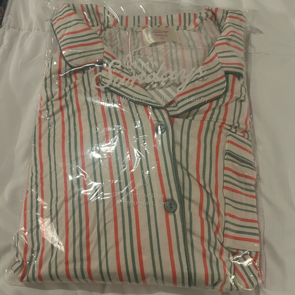 In My Sundays striped sleep dress
